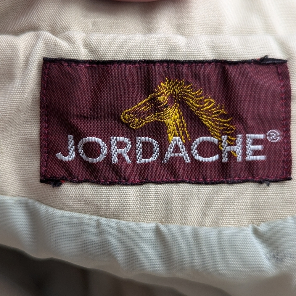 Vintage Jordache USA Beige Bomber Jacket Women’s Small Classic 80s Preppy Coat - Picture 13 of 13
